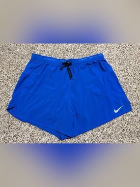 Nike Blue Athletic Lined Running Shorts Mens XL
